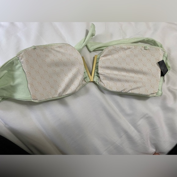 Victoria secret green bathing suit top - Picture 3 of 4